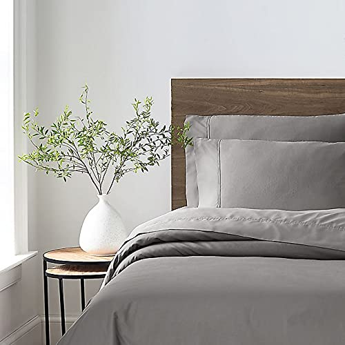 350-Thread-Count Egyptian Cotton Standard/Queen Pillowcases in Dark Grey (7002886897847)